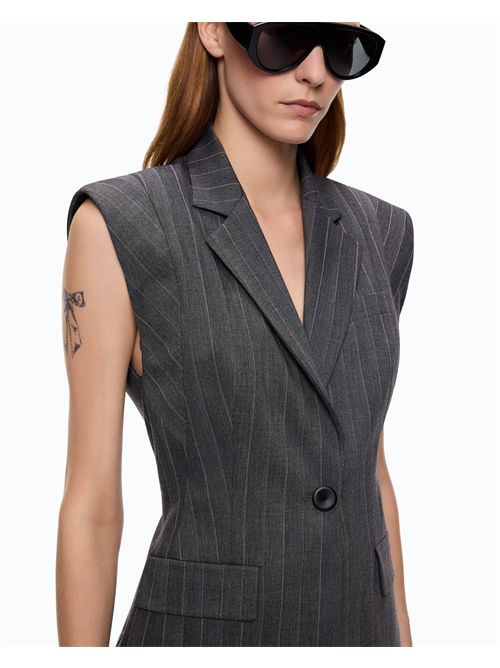 Gilet gessato in misto lana PINKO | 107428A3FF/IN4